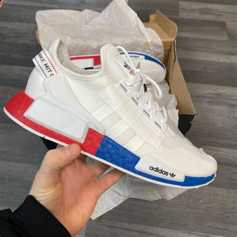 adidas nmd weiß rot blau herren|Adidas NMD sandalen.